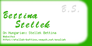 bettina stellek business card